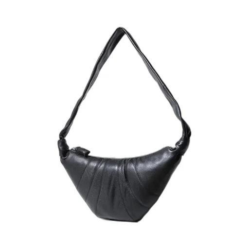 Medium Croissant Bag / Black
