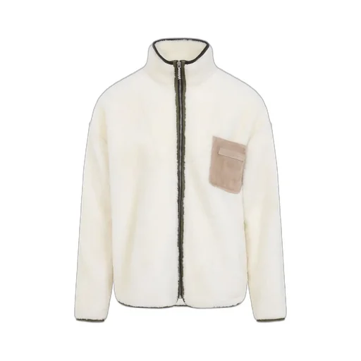 Marni Leather Piping Shearling Jacket