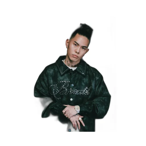 Shine Studs Varsity Jacket / Blk