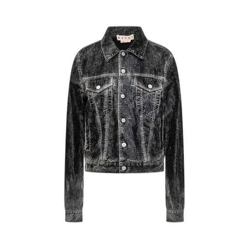 Marni Flocked Denim Trucker Jacket