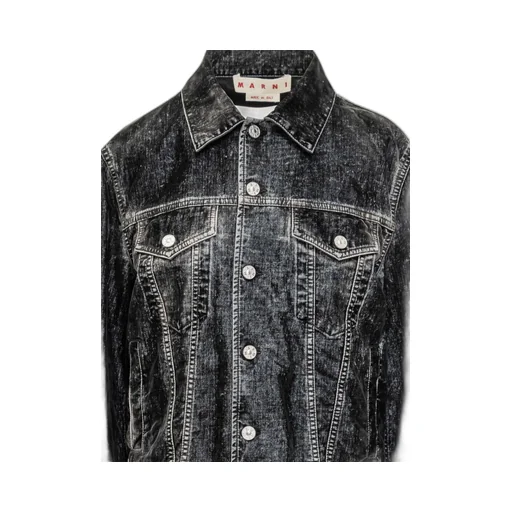 Marni Flocked Denim Trucker Jacket