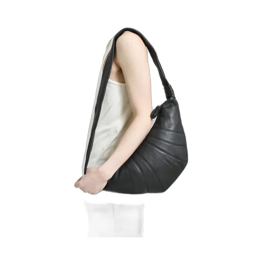 Medium Croissant Bag / Black