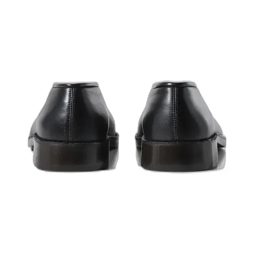 Flat Piped Slippers / Black