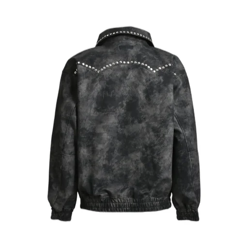 Shine Studs Varsity Jacket / Blk