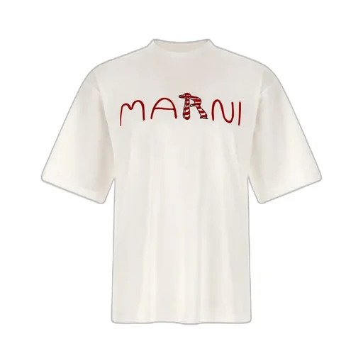 Marni Logo Printed Crewneck T-Shirt
