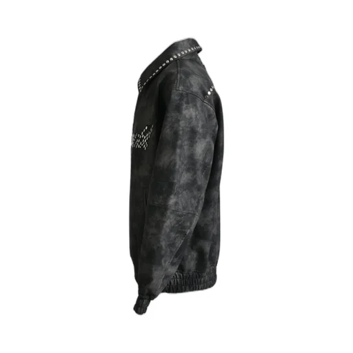 Shine Studs Varsity Jacket / Blk
