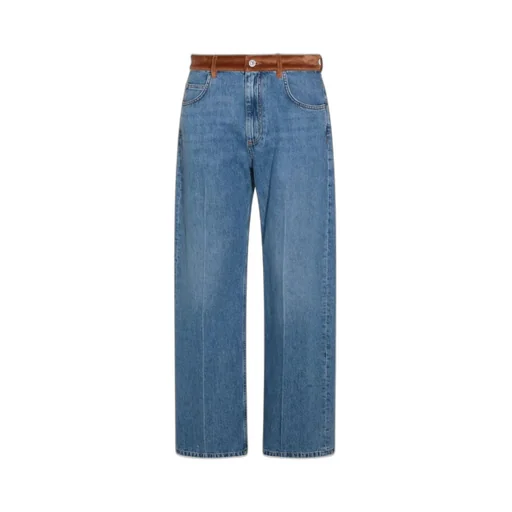 Marni X Slawn & Soldier Velvet Waistband Denim Trousers