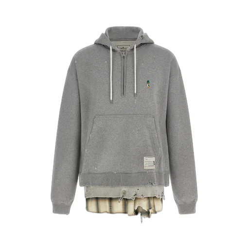 Maison Mihara Yasuhiro Layered Drawstring Hoodie