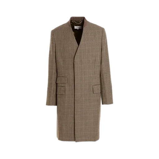 Maison Margiela Checked Single-Breasted Coat
