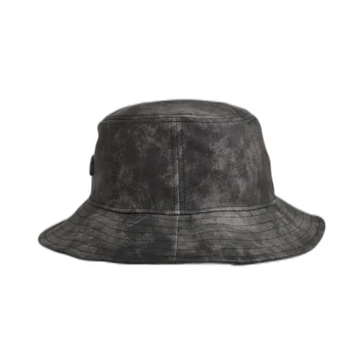 Faux Leather Hat / Black