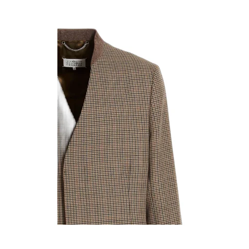 Maison Margiela Checked Single-Breasted Coat