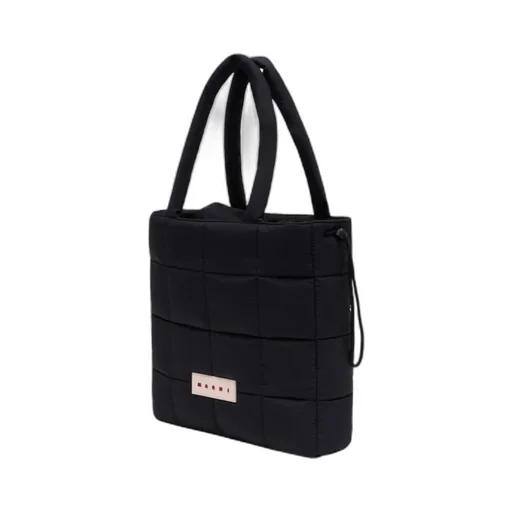 Marni Logo Patch Padded Top Handle Bag