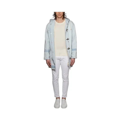 Maison Margiela Drawstring Hooded Denim Jacket