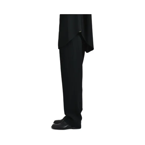 Single Pleat Eternal Trousers /Blk