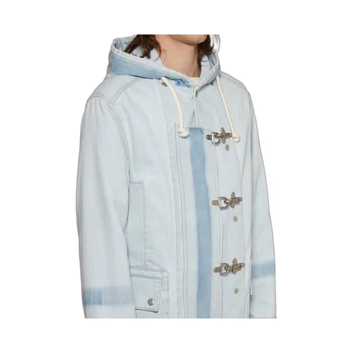 Maison Margiela Drawstring Hooded Denim Jacket