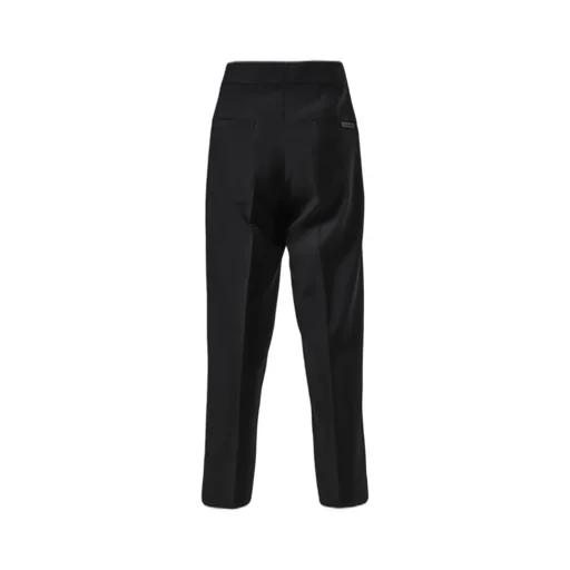 Single Pleat Eternal Trousers /Blk