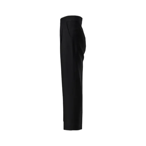 Single Pleat Eternal Trousers /Blk