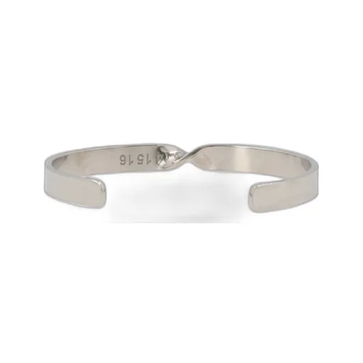 Maison Margiela Logo Engraved Twisted Bracelet