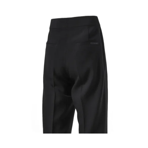 Single Pleat Eternal Trousers /Blk