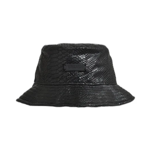 Faux Leather Hat / Crocodile