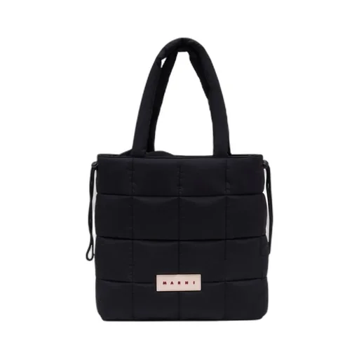 Marni Logo Patch Padded Top Handle Bag