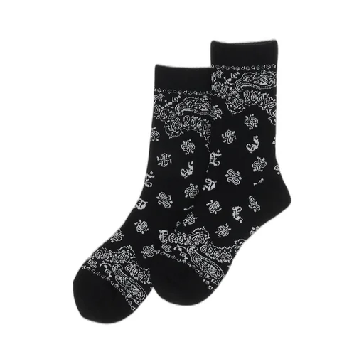 Paisley Socks / Black