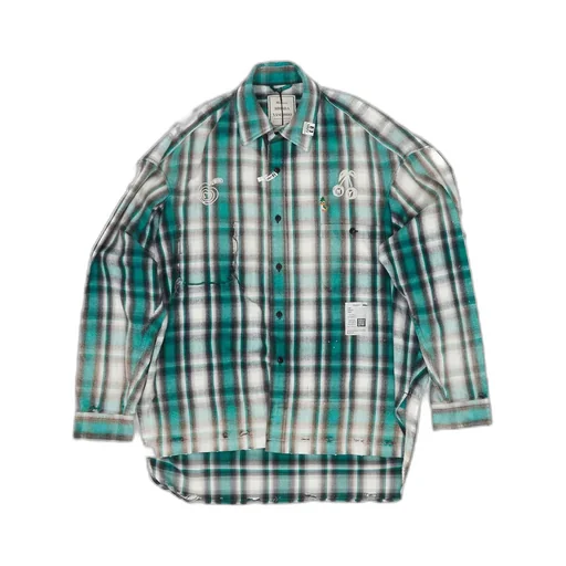 Maison Mihara Yasuhiro Vintage Like Straight Hem Check Shirt