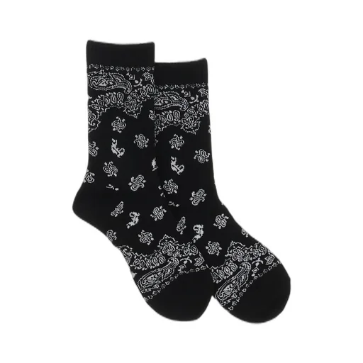Paisley Socks / Black