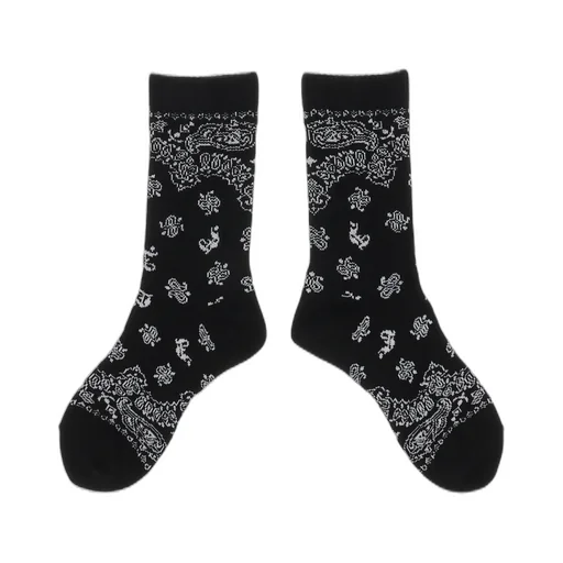 Paisley Socks / Black
