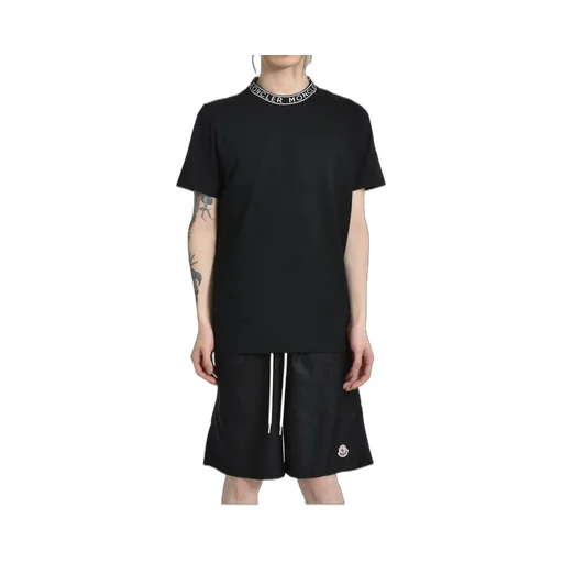 Neck Logo Ss T-Shirt / Blk