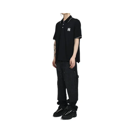 Debossed Ma Quad Carpenter / Vtg Blk