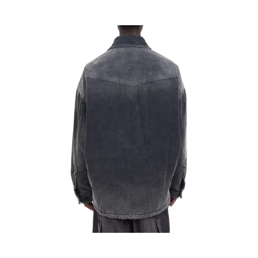 Maison Mihara Yasuhiro Distressed Corduroy Puffer Shirt