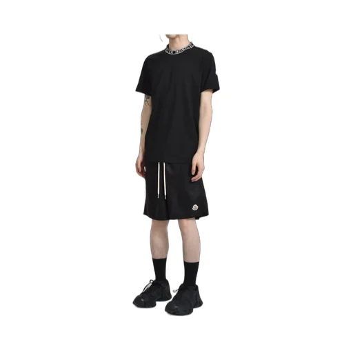 Neck Logo Ss T-Shirt / Blk