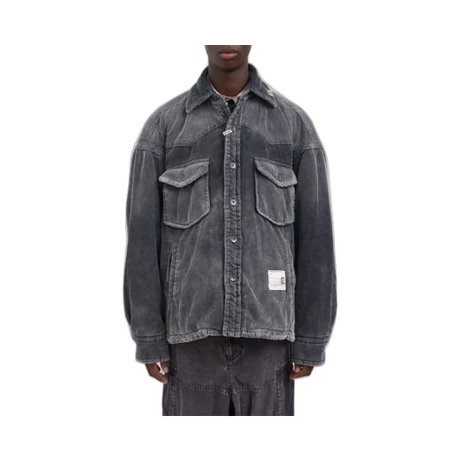 Maison Mihara Yasuhiro Distressed Corduroy Puffer Shirt