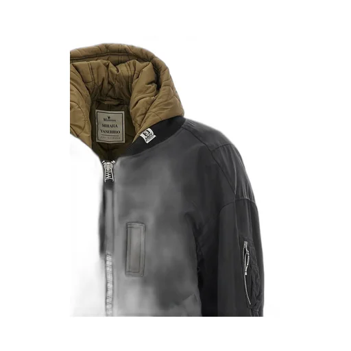 Maison Mihara Yasuhiro Extended Placket Hood Flight Jacket