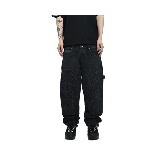 Debossed Ma Quad Carpenter / Vtg Blk