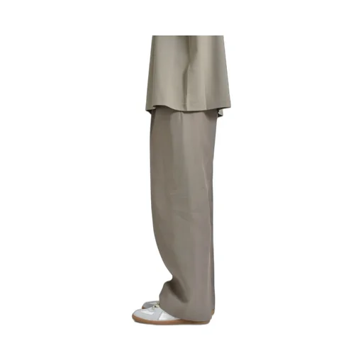 Drawstring Wide Leg Pant /Dusty Beige