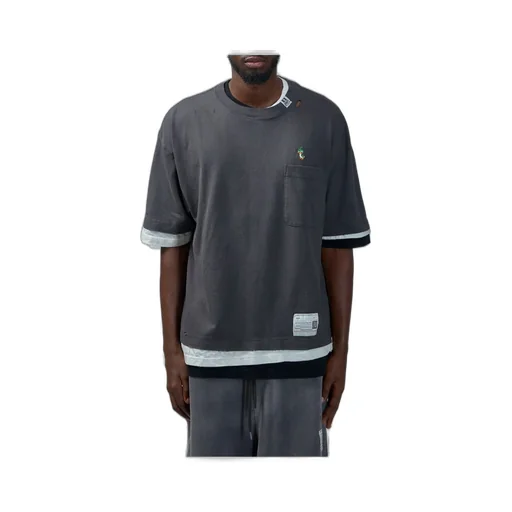 Maison Mihara Yasuhiro Triple Layered Distressed T-Shirt
