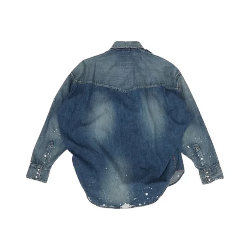 Maison Mihara Yasuhiro Distressed Denim Shirt