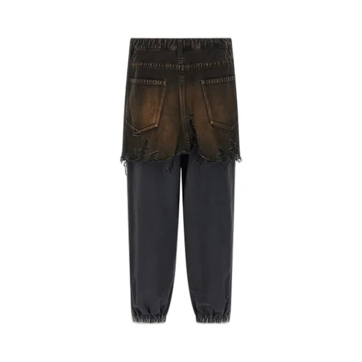 Maison Mihara Yasuhiro Distressed Elasticated Waistband Trouser-Skirt
