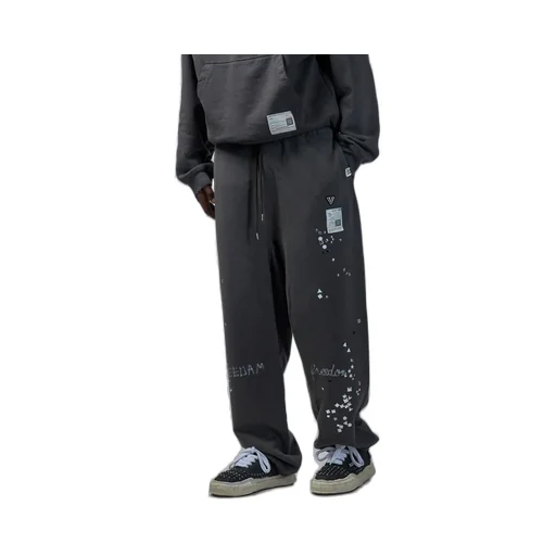 Maison Mihara Yasuhiro Embellished Distressed Sweat Pants