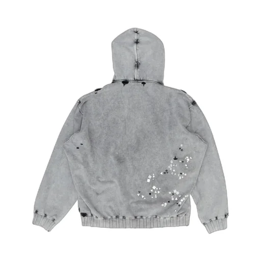 Maison Mihara Yasuhiro Embellished Bleached Hoodie
