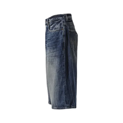 Zip Jean Short / Blu Acid Blu