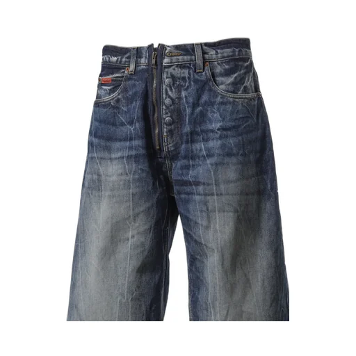 Zip Jean Short / Blu Acid Blu