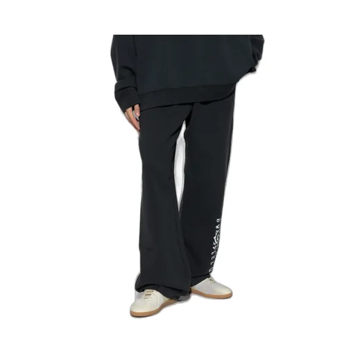 Mm6 Maison Margiela Numbers Printed Wide-Leg Track Trousers