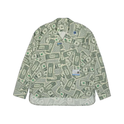 Maison Mihara Yasuhiro Dollar Bill Logo Patch Shirt