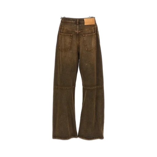 Mm6 Maison Margiela Distressed Wide-Leg Jeans