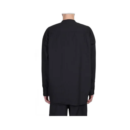 Maison Mihara Yasuhiro Logo Patch Curved Hem Shirt