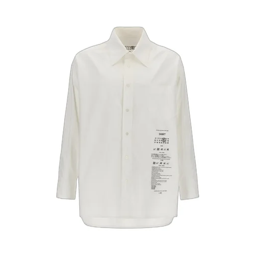 Mm6 Maison Margiela Logo Printed Oversized Shirt