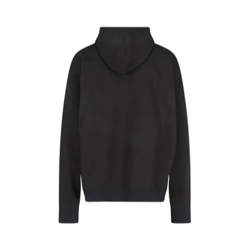Maison Mihara Yasuhiro Smiely Face-Printed Distressed Drawstring Hoodie